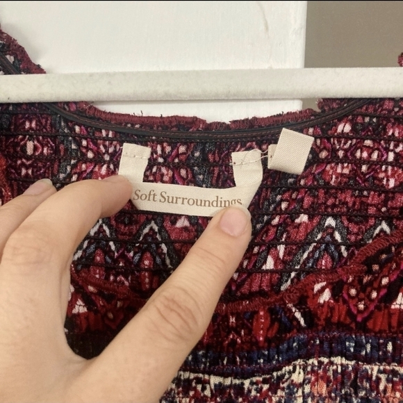 Soft Surroundings Bohemian Marcelo maxi dress in Merlot Color way - Picture 8 of 10